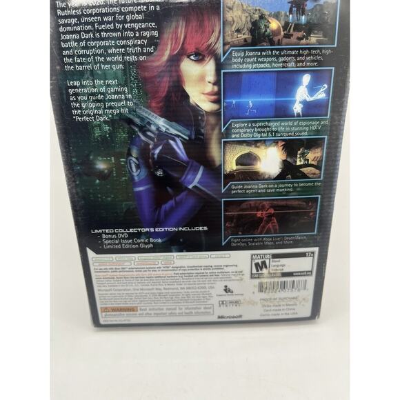 Perfect Dark Zero Xbox 360 Limited Collector's Edition Steelbook - Complete CIB - Picture 3 of 8